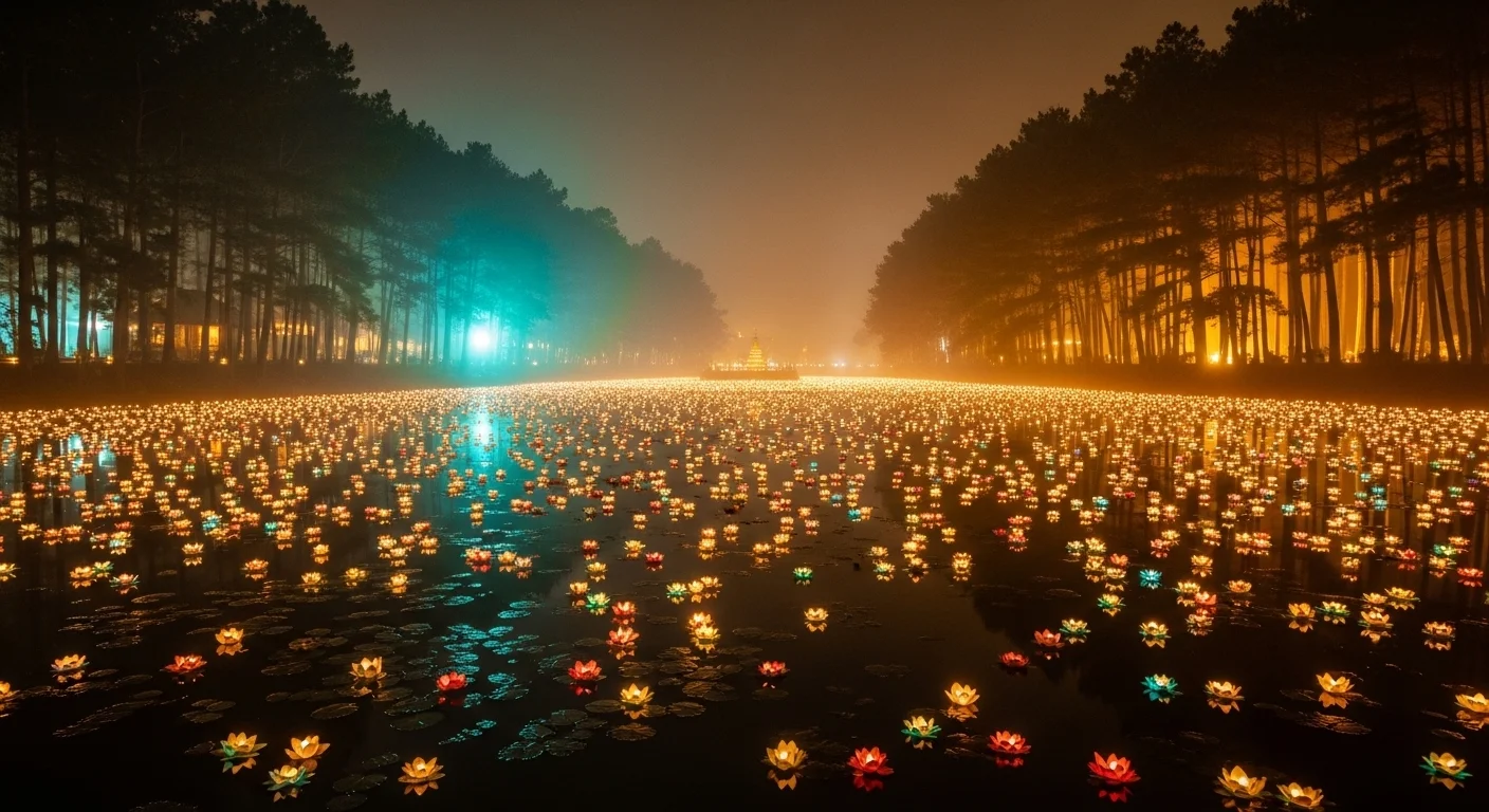 Sân Khấu Thủy Tạ Bên Hồ