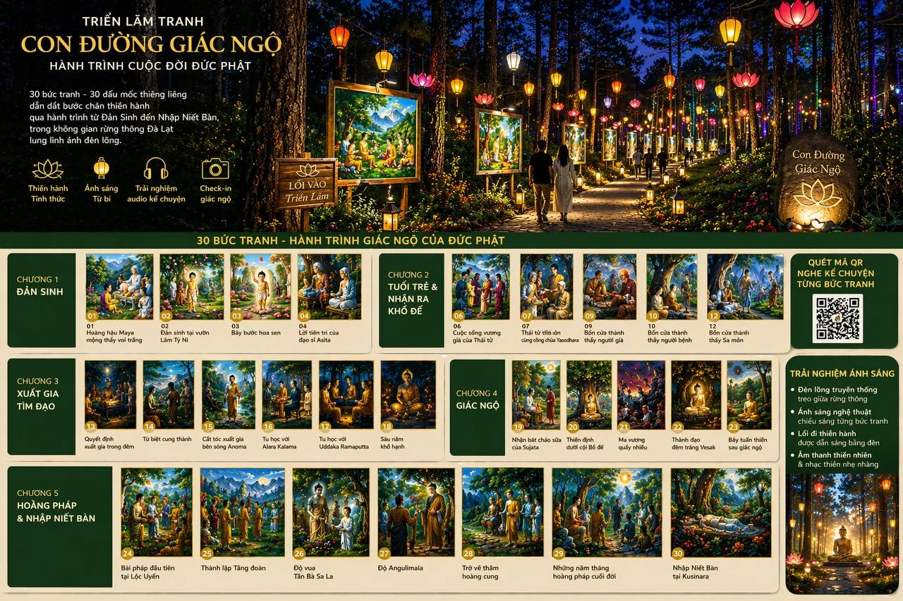 Trưng Bày Tranh Phật Giáo