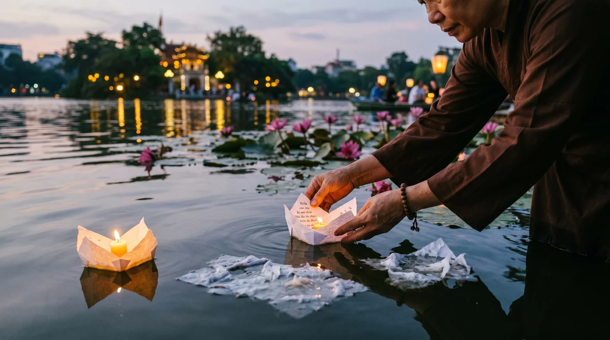 Nghi Thức Thả Giấy Tan